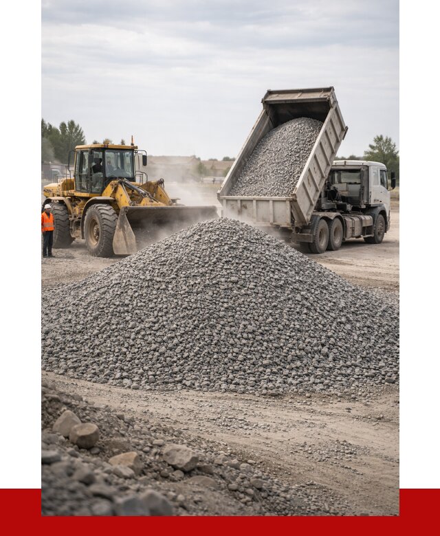 Купить щебень с доставкой в Губахе от 2592 руб. | ПРОНЕРУДГбх