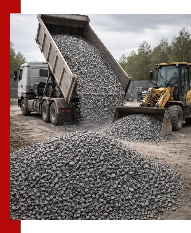 Доставка и продажа щебня гранитного в Губахе