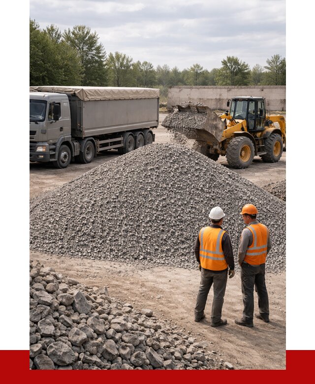 Гранитный щебень фракция 5-20 в Губахе от 4354 руб | ПРОНЕРУДГбх