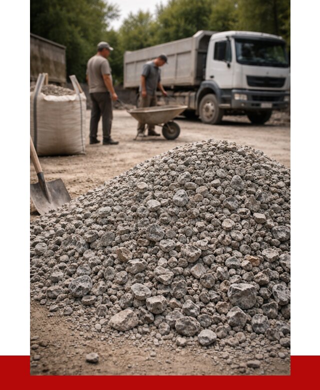 Гранитный щебень фракция 20-40 в Губахе от 3317 руб. ПРОНЕРУДГбх