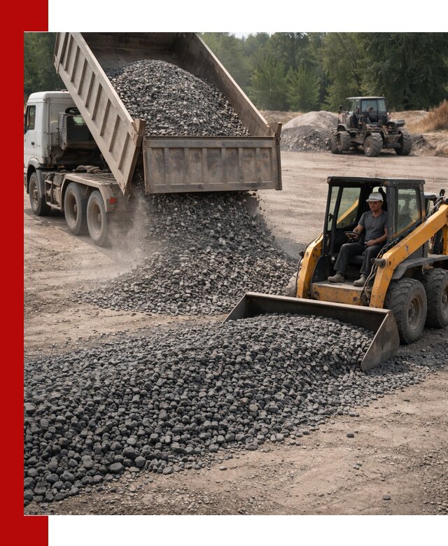 Гранитный щебень фракция 40-70 с доставкой в Губахе