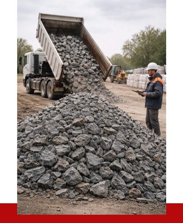 Гранитный щебень фракция 100-200 в Губахе от 4354 р. ПРОНЕРУДГбх