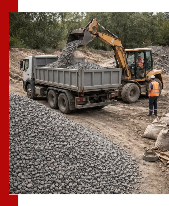 Доставка гравийного щебня в Губахе оптом и в розницу