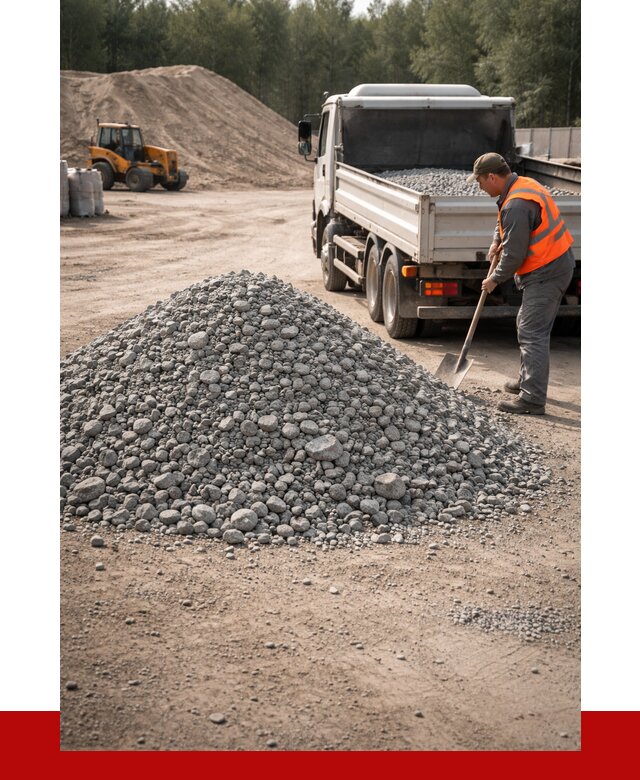 Гравийный щебень фракция 5-10 в Губахе от 2281 р. | ПРОНЕРУДГбх