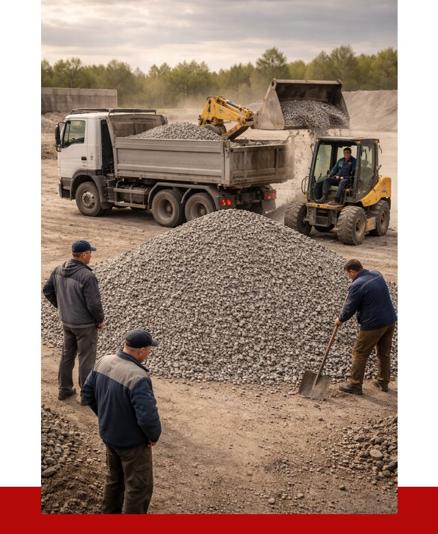 Гравийный щебень фракция 5-20 в Губахе от 2488 р. ПРОНЕРУДГбх