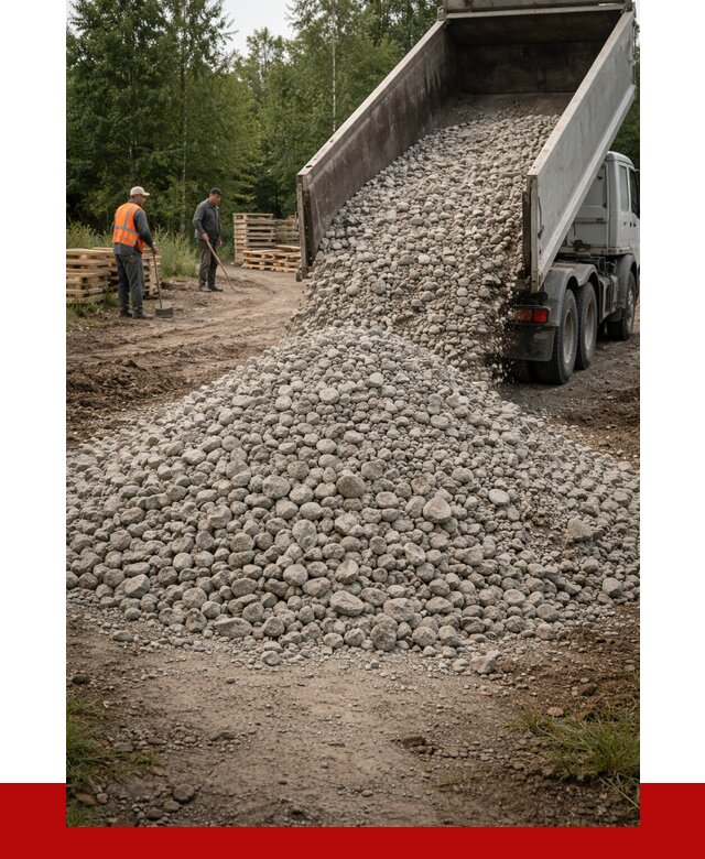 гравийный щебень фракция 70-120 в Губахе от 2540 р. ПРОНЕРУДГбх