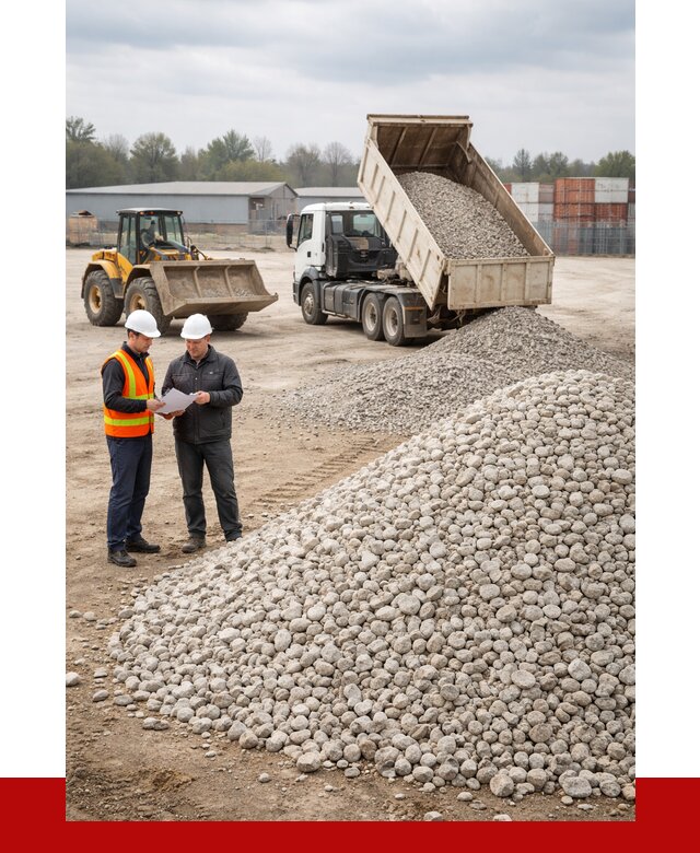 Известняковый щебень в Губахе от 1451 р. доставка | ПРОНЕРУДГбх
