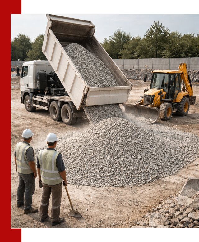 Купить известняковый щебень фракции 5–10 мм с доставкой в Губахе