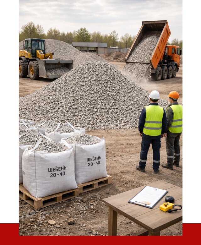Известняковый щебень 20-40 в Губахе от 2177 р. ПРОНЕРУДГбх
