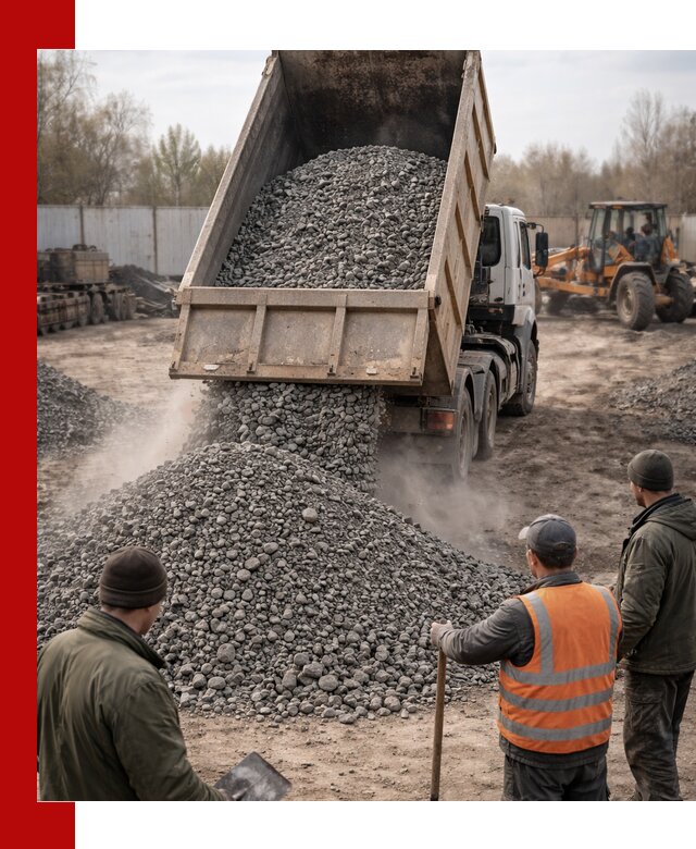Доставка шлакового щебня в удобные сроки по выгодной цене в Губахе