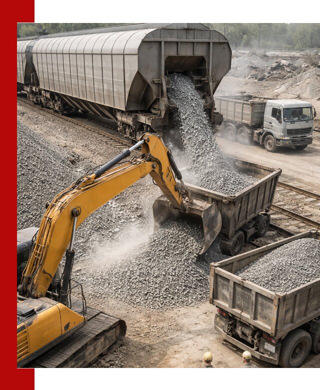 Доставка железнодорожного щебня в Губахе крупными партиями быстрого отгруза