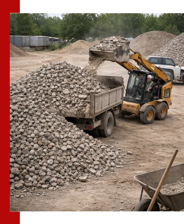 Доставка вторичного щебня в Губахе для строительных работ