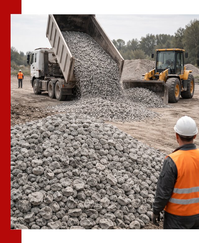 Доставка бетонного щебня фракции 20-40 в Губахе