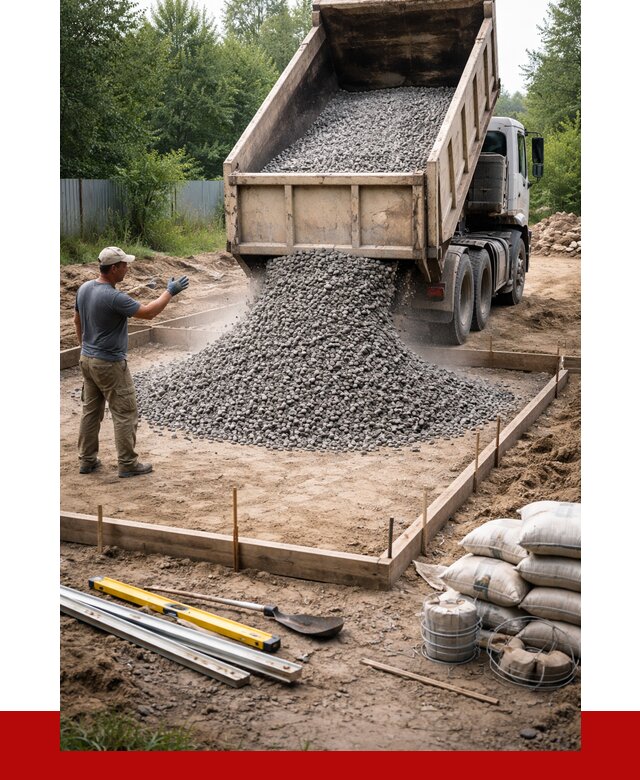 Купить щебень для фундамента в Губахе от 4665 р. | ПРОНЕРУДГбх