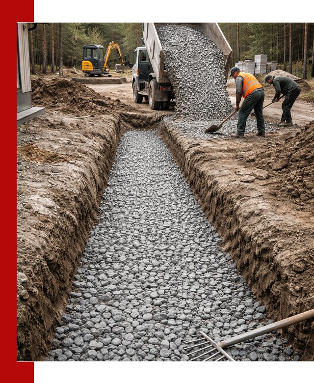 Щебень для дренажа с доставкой в Губахе высокого качества