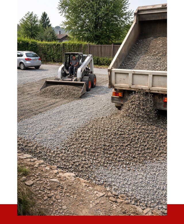 Щебень для парковки в Губахе с доставкой от 1244 р.| ПРОНЕРУДГбх