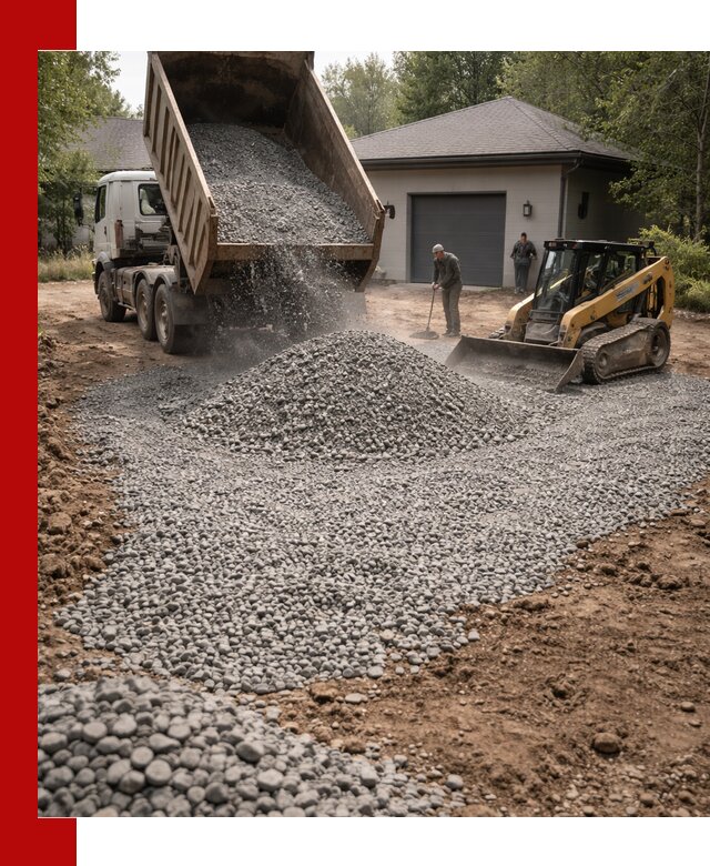 Щебень для парковки в Губахе: доставка и укладка качественного материала