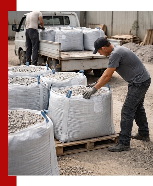Доставка щебня в мешках по выгодным ценам в Губахе