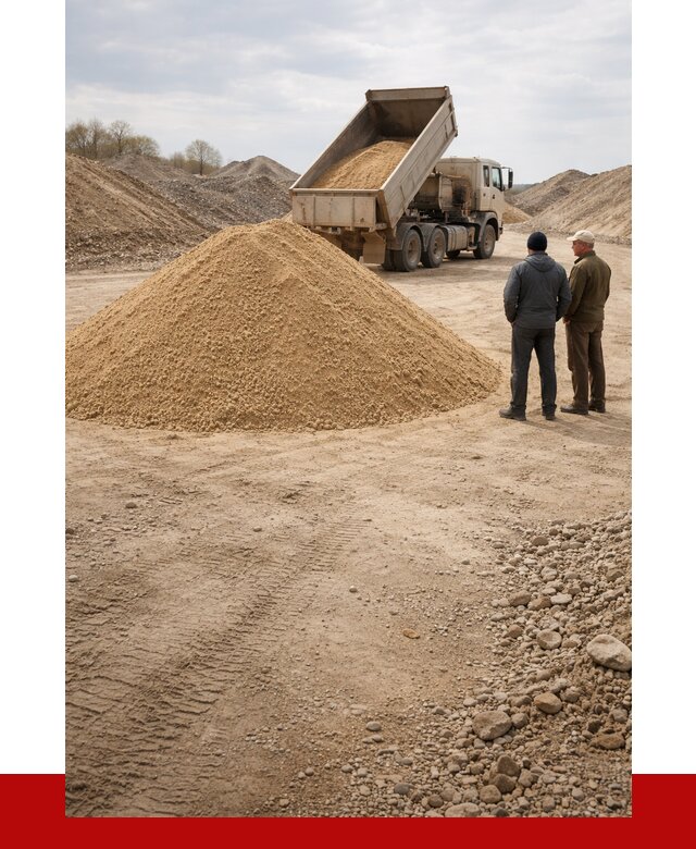 Карьерный песок крупнозернистый в Губахе от 8811 р | ПРОНЕРУДГбх