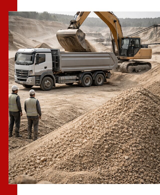 Карьерный крупнозернистый песок с доставкой в Губахе