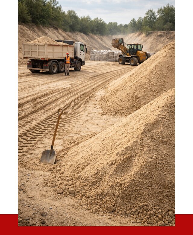 Карьерный песок мелкозернистый в Губахе от 9329 р. | ПРОНЕРУДГбх