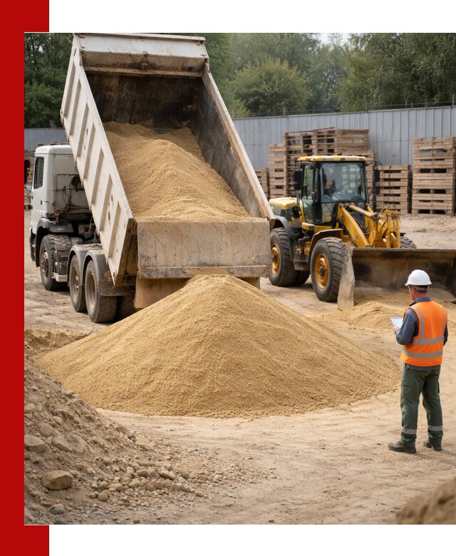 Доставка карьерного мелкозернистого песка в Губахе