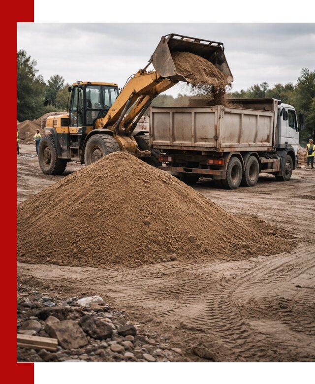 Доставка речного песка навалом в Губахе быстро и выгодно