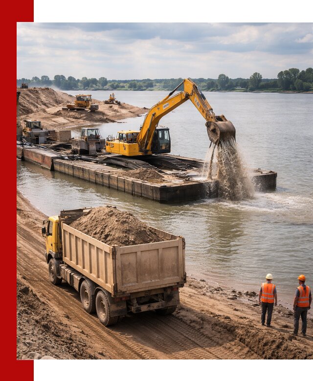 Намывной песок с доставкой в Губахе оптом и в розницу