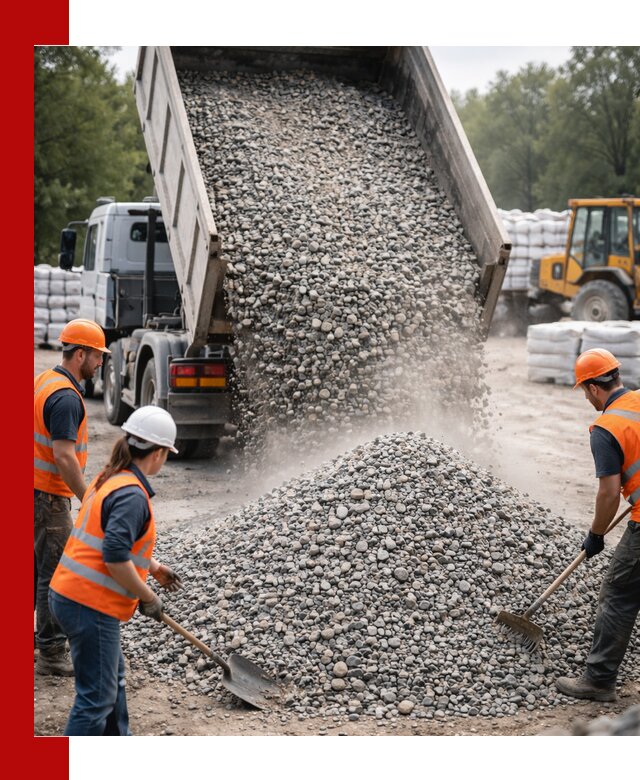 Доставка гравия и камня в Губахе оптом и в розницу