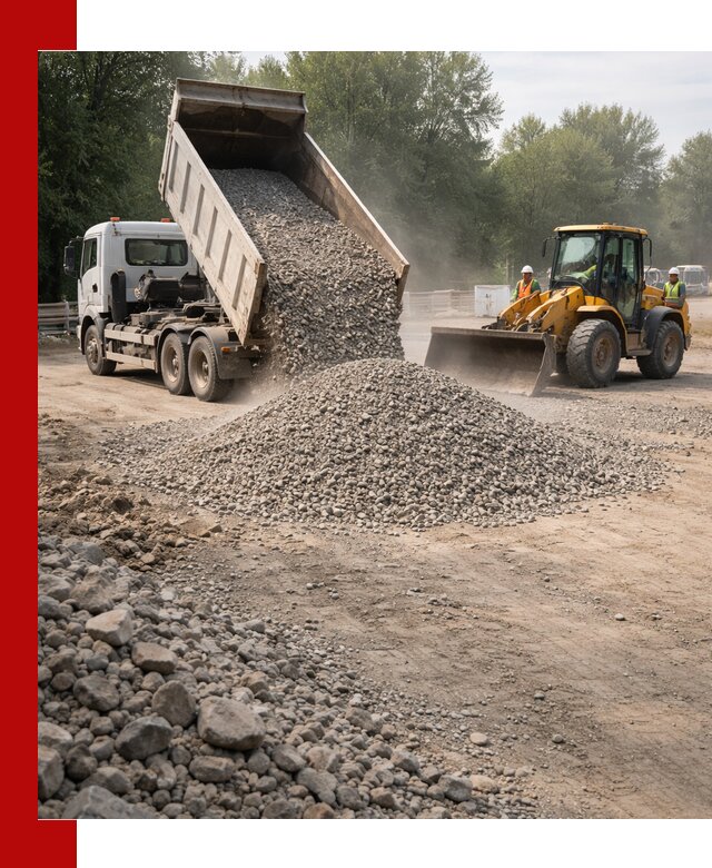 Гравий фракция 5–20 доставка в Губахе оптом и в розницу
