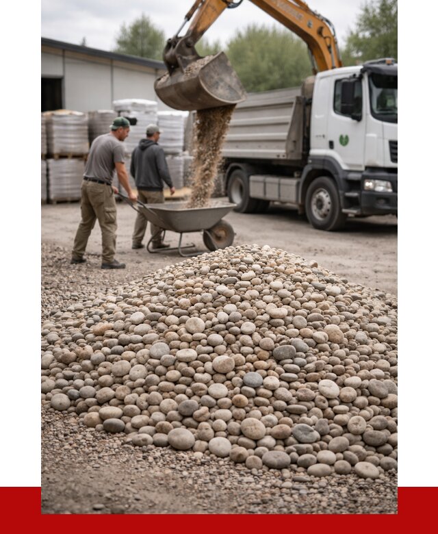 Галька декоративная в Губахе от 3317 р. за куб | ПРОНЕРУДГбх