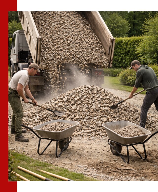 Доставка и продажа декоративной гальки в Губахе