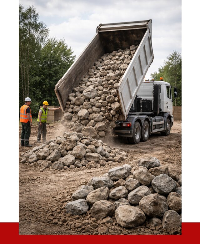 Купить булыжник в Губахе с доставкой от 4665 р. за куб | ПРОНЕРУДГбх
