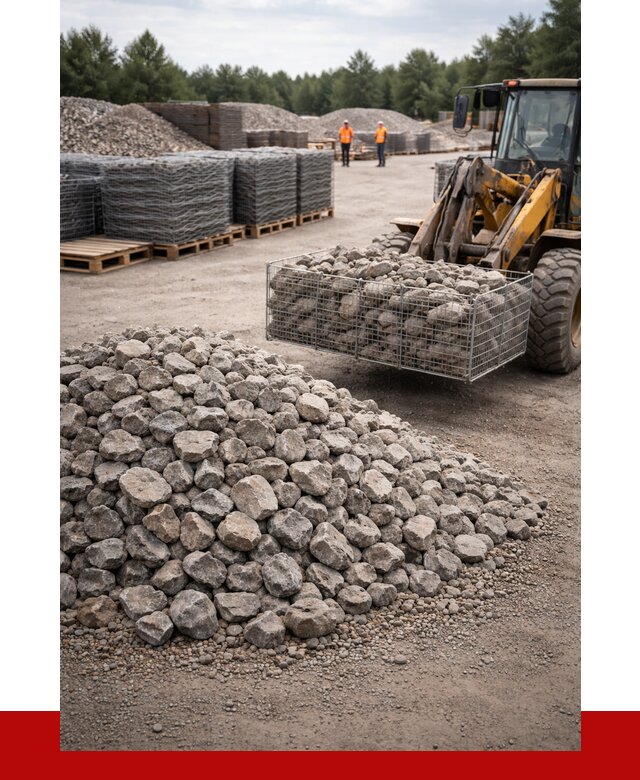 Камень для габионов фракция 70-150 в Губахе от 4354 р. | ПРОНЕРУДГбх