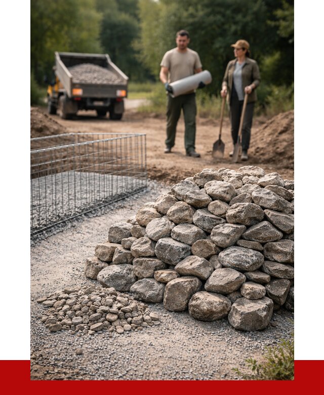 Камень для габионов фракция 100-200 в Губахе от 4976 р. | ПРОНЕРУДГбх