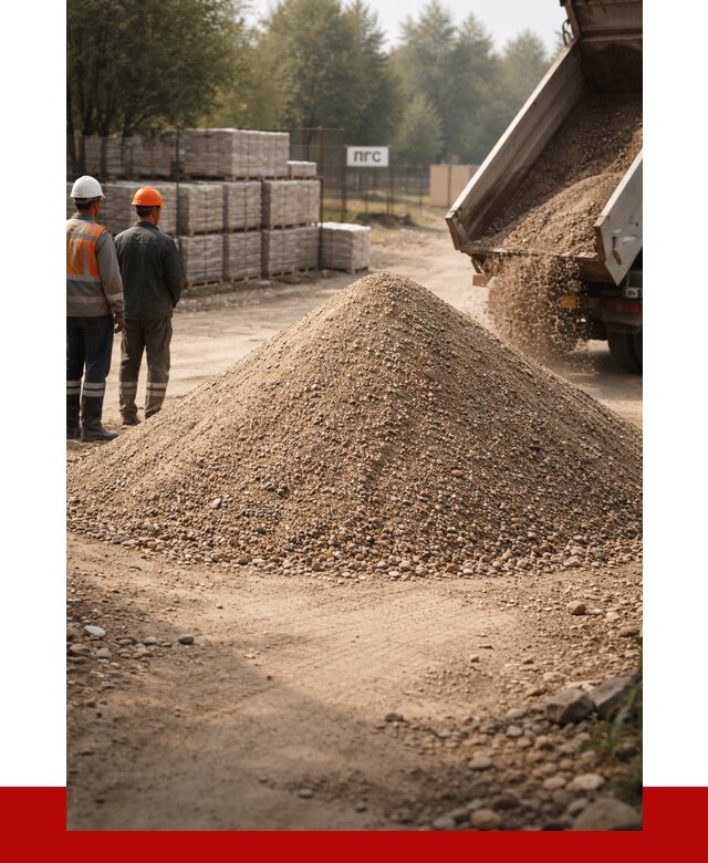 ПГС С1 с доставкой в Губахе от 2902 р. за куб | ПРОНЕРУДГбх