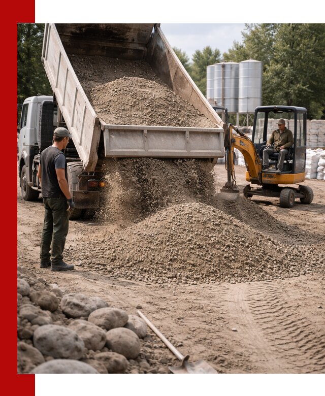 Доставка ПГС С3 в Губахе самосвалами и миксерами