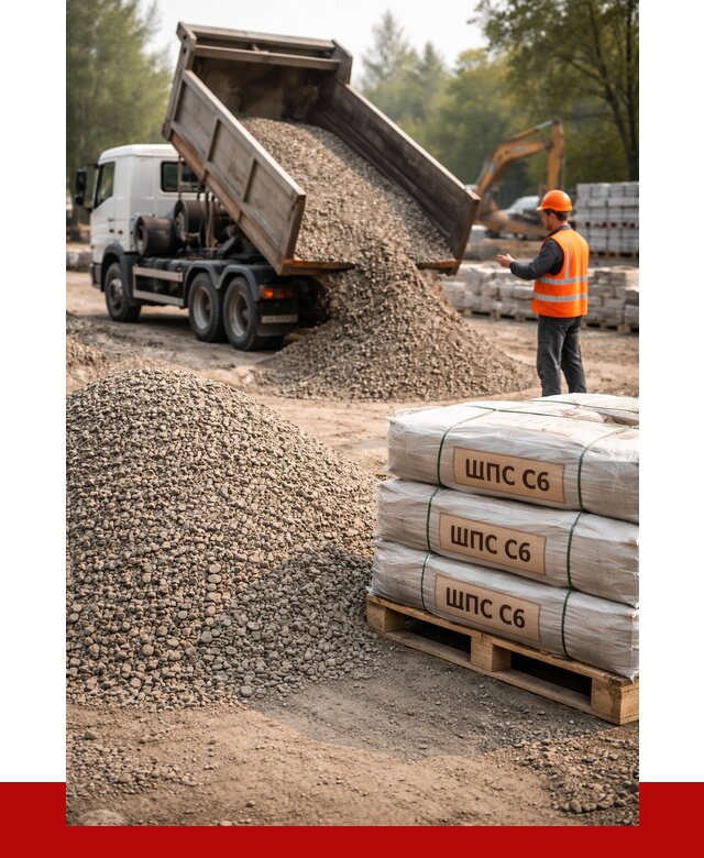 ЩПС С6 в Губахе с доставкой от 2281 р. за куб | ПРОНЕРУДГбх