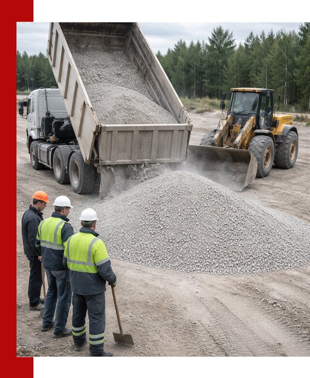 Известняковый отсев 0-5 доставка в Губахе быстро и выгодно