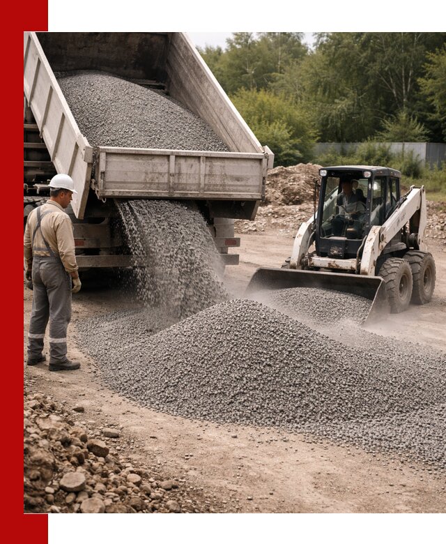 Доставка гравийного отсева 0-5 в Губахе оптом и в розницу
