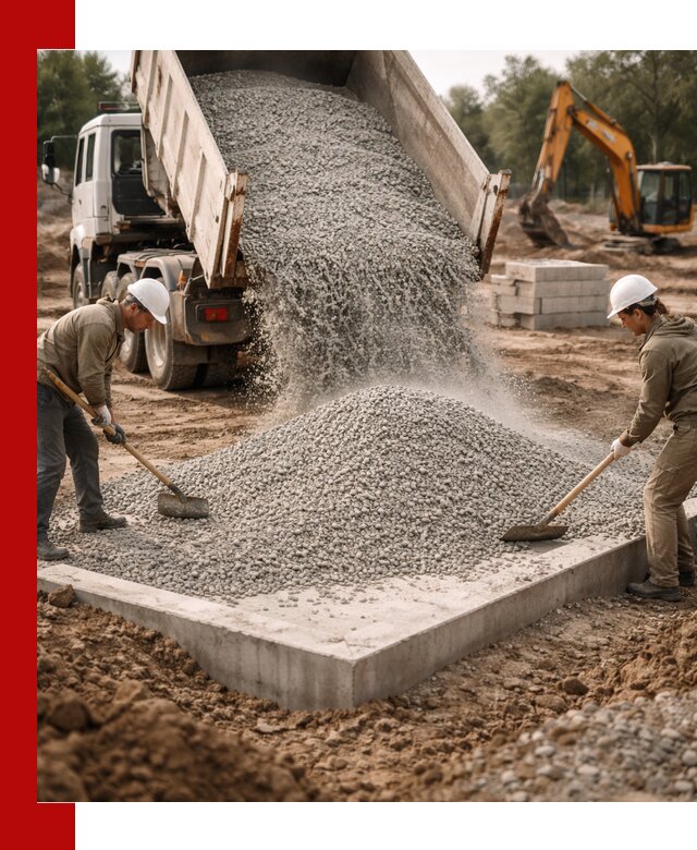 Доставка и продажа отсева для бетона в Губахе