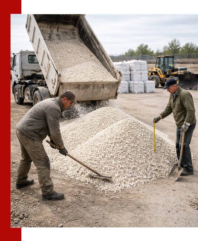 Мраморная крошка с доставкой и разгрузкой в Губахе