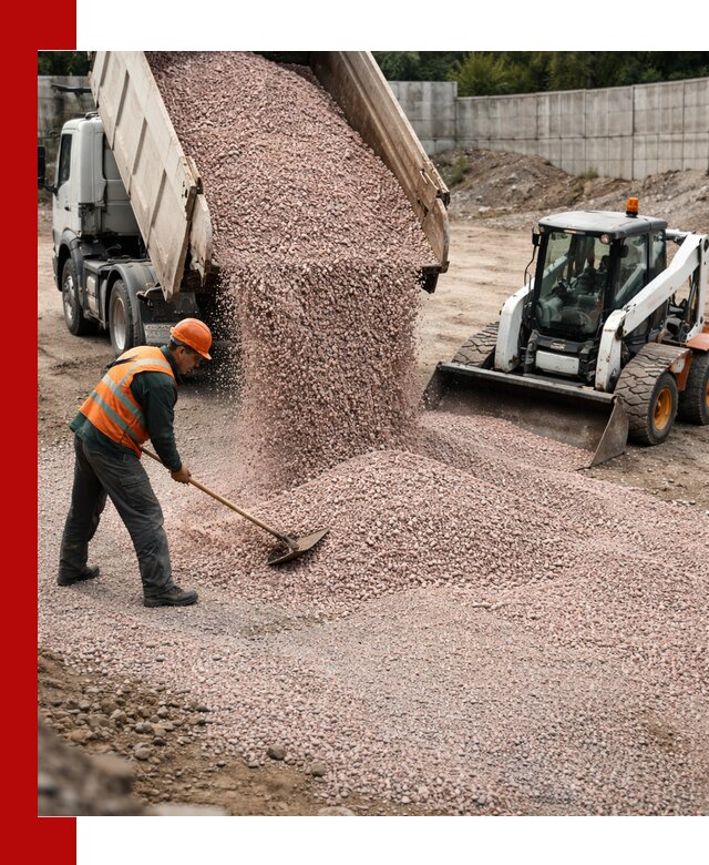 Крошка розовый гранит с доставкой в Губахе от производителя