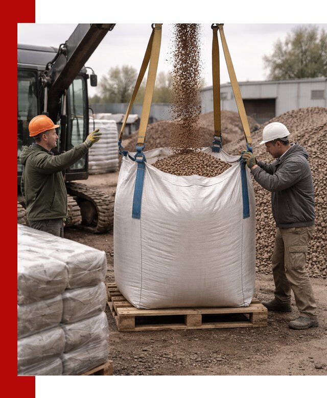 Керамзит в биг-бегах с доставкой в Губахе