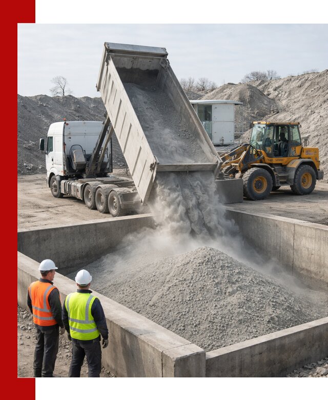 Доставка цемента навалом в Губахе крупными партиями