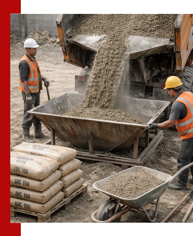 Доставка цементно-песчаной смеси М100 в Губахе