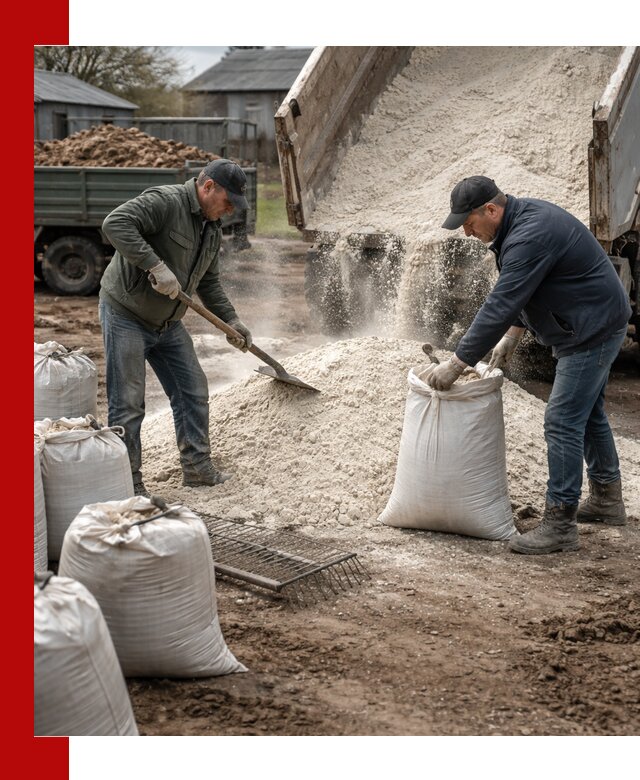 Доставка извести пушонки в Губахе оптом и мелким оптом