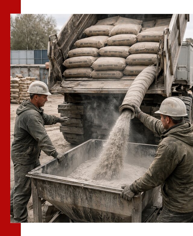 Доставка цемента М400 в Губахе оптом и в розницу