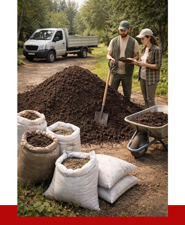 Купить грунт с доставкой в Губахе от 4665 р. за м3 | ПРОНЕРУДГбх