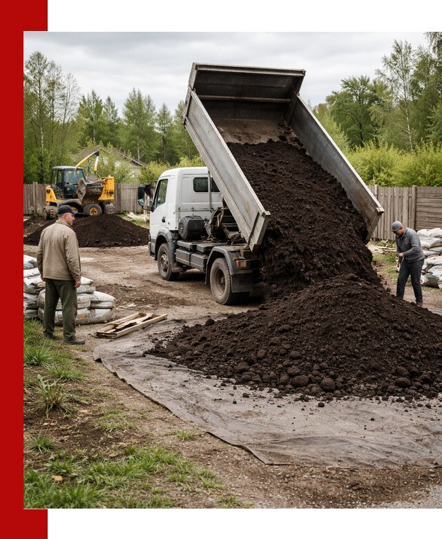 Доставка качественного почвогрунта в Губахе оптом и в розницу